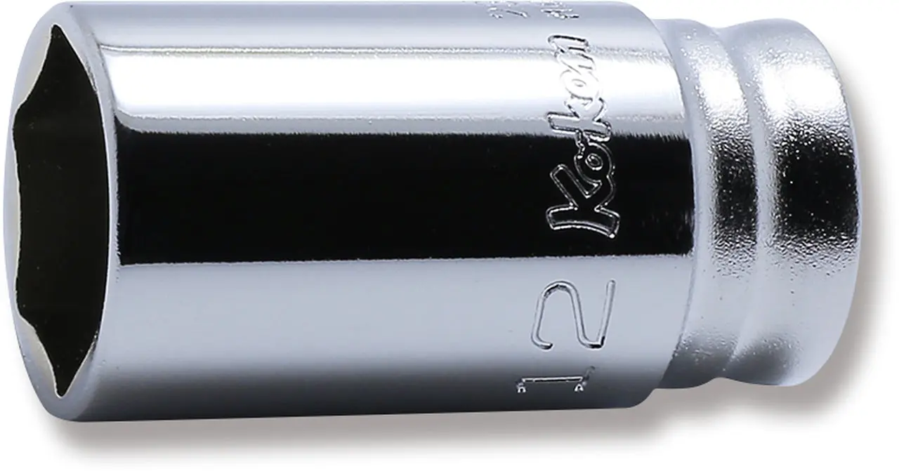 1/4 Sq. Dr. Socket  12mm 6 point Length 30mm Z-series