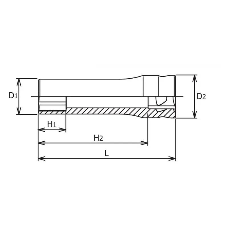 3/8 Sq. Dr. Z-series 6 point Metric Chrome Socket in 18mm - Image 2