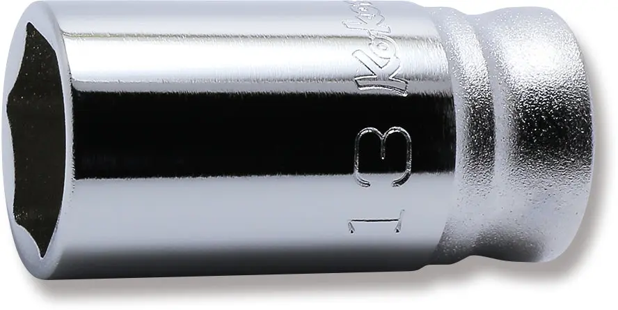 3/8 Sq. Dr. Z-series Metric Semi-Deep 6 point Chrome Socket - 13mm