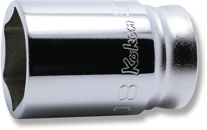 3/8 Sq. Dr. Z-series Metric Semi-Deep 6 point Chrome Socket - 18mm